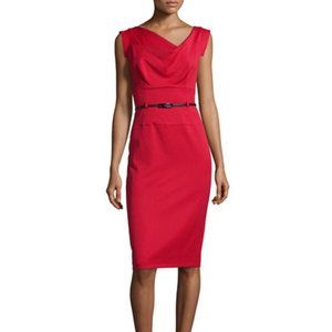 Black Halo Jackie O Belted Dress